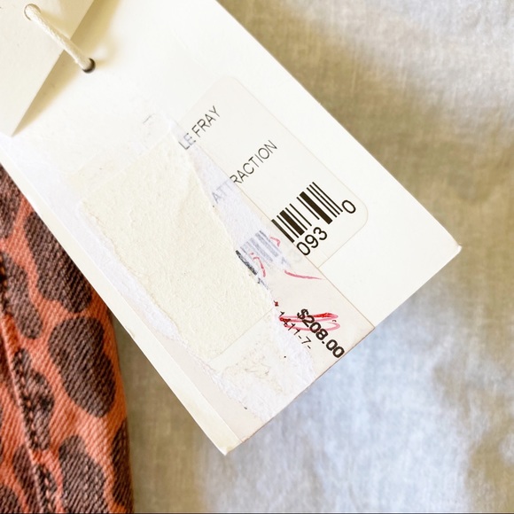 MOTHER High Waisted Looker Jean Ankle Fray Animal Attraction Leopard 27 NEW NWT - Picture 7 of 15